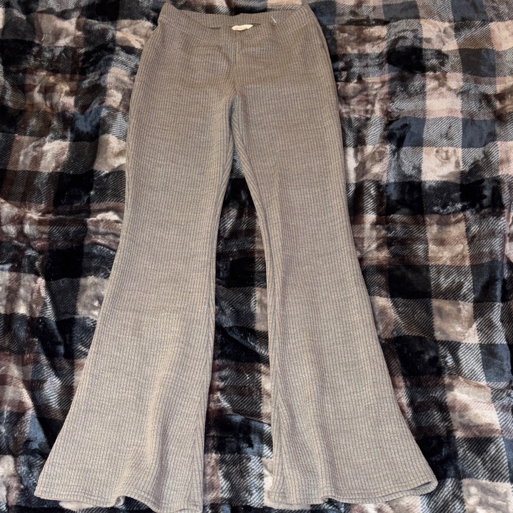 American Eagle Outfitters Ribbed Gray Pants